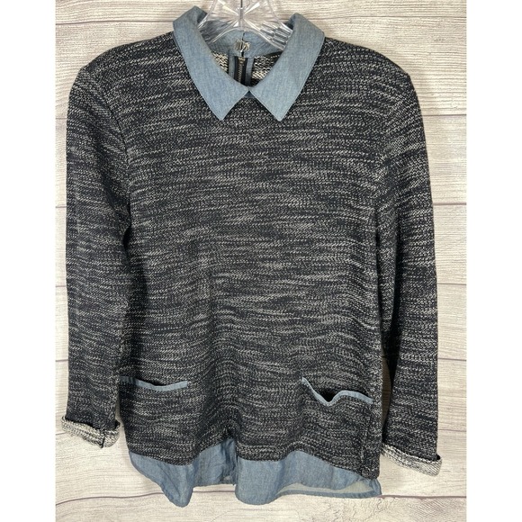 Ann Taylor Sweaters - Ann Taylor Women's Tweed Layered Pullover Sweater Size Small